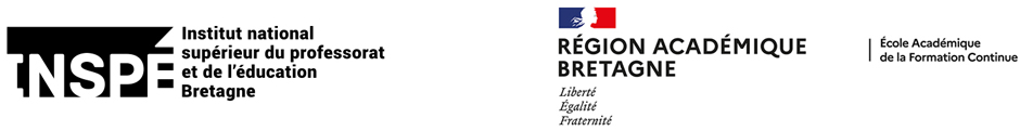 logos INSPE de Bretagne et EAFC