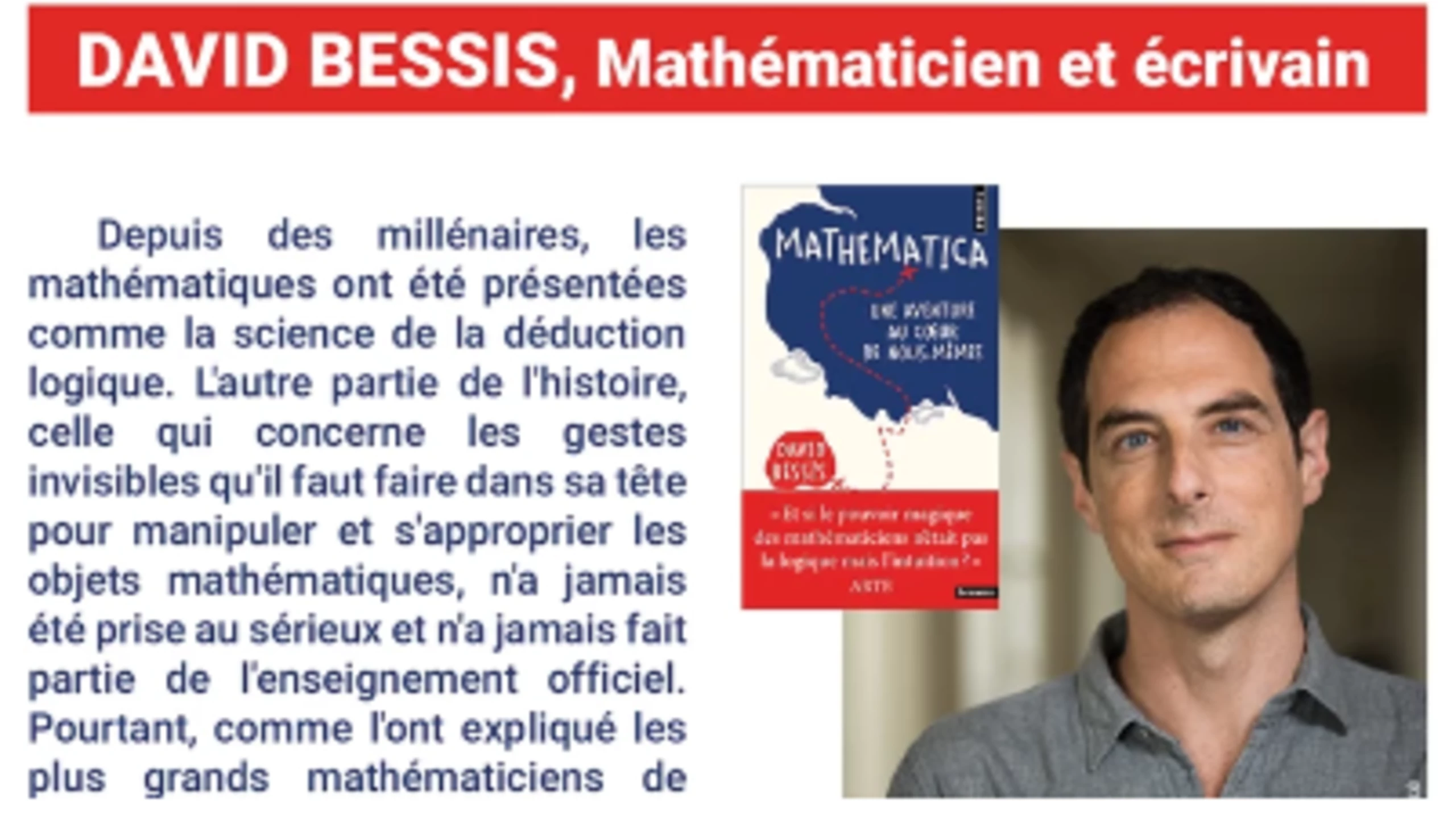 Conférence D. Bessis