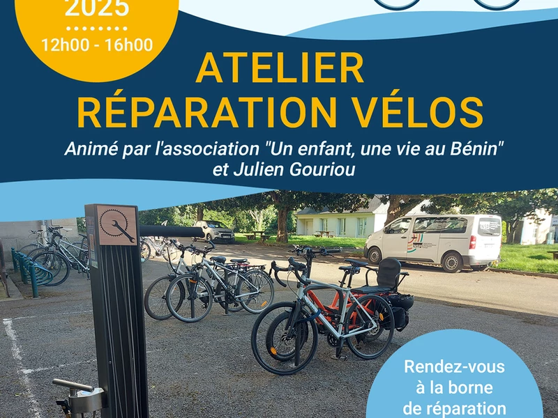 affiche réparation vélos