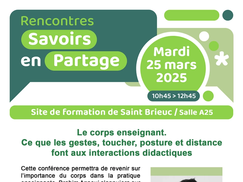 Affiche savoirs en partage