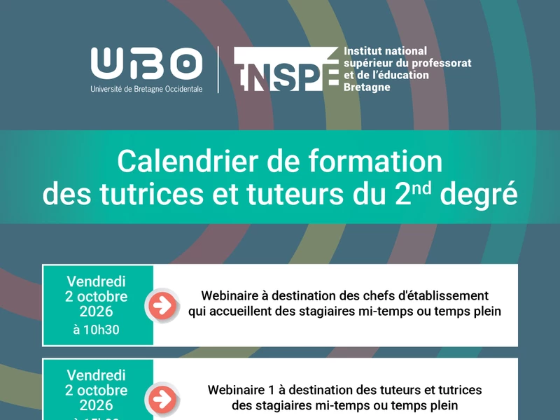 Calendrier tuteurs