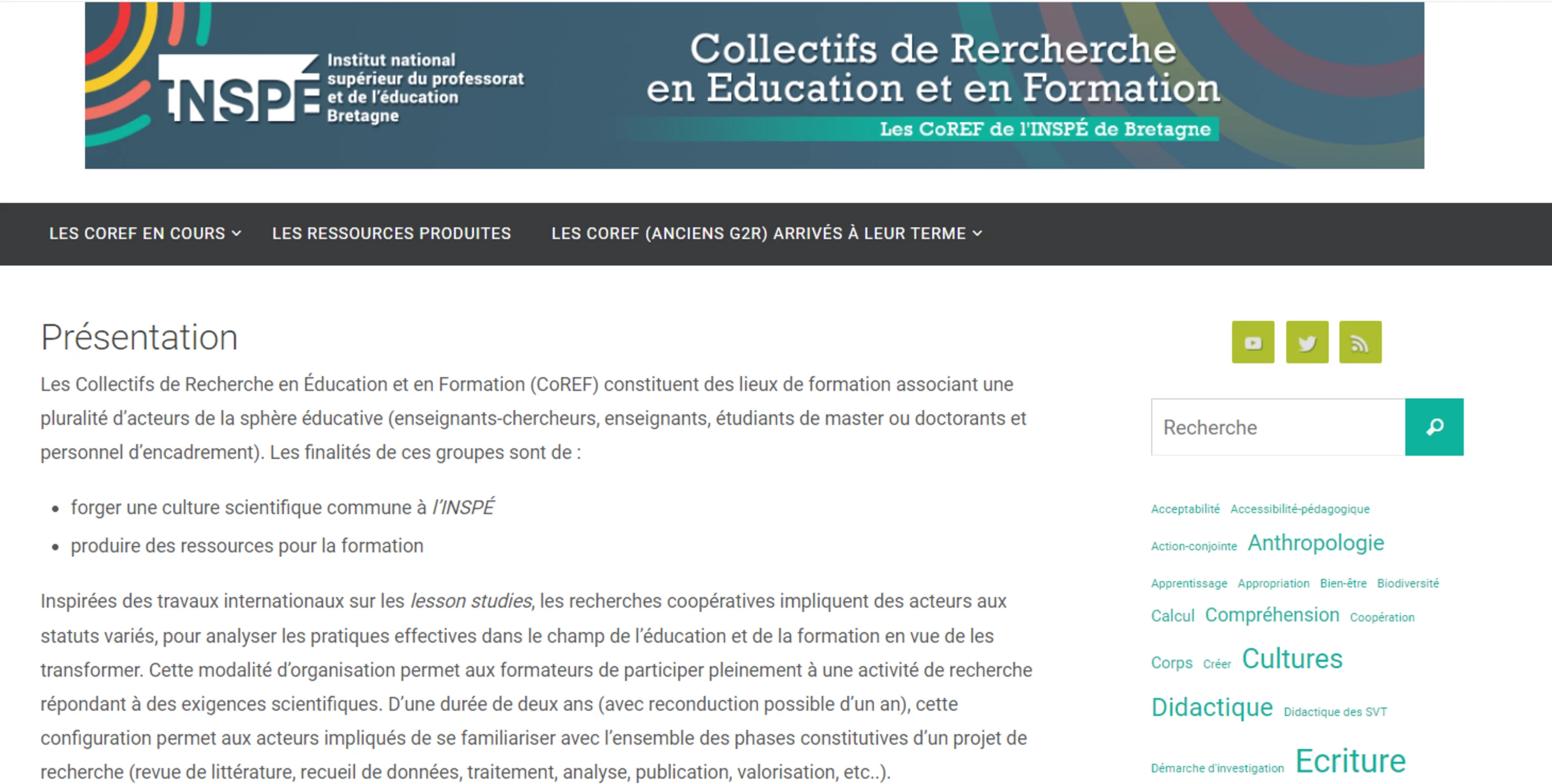 Blog des Coref de l'INSPÉ de Bretagne